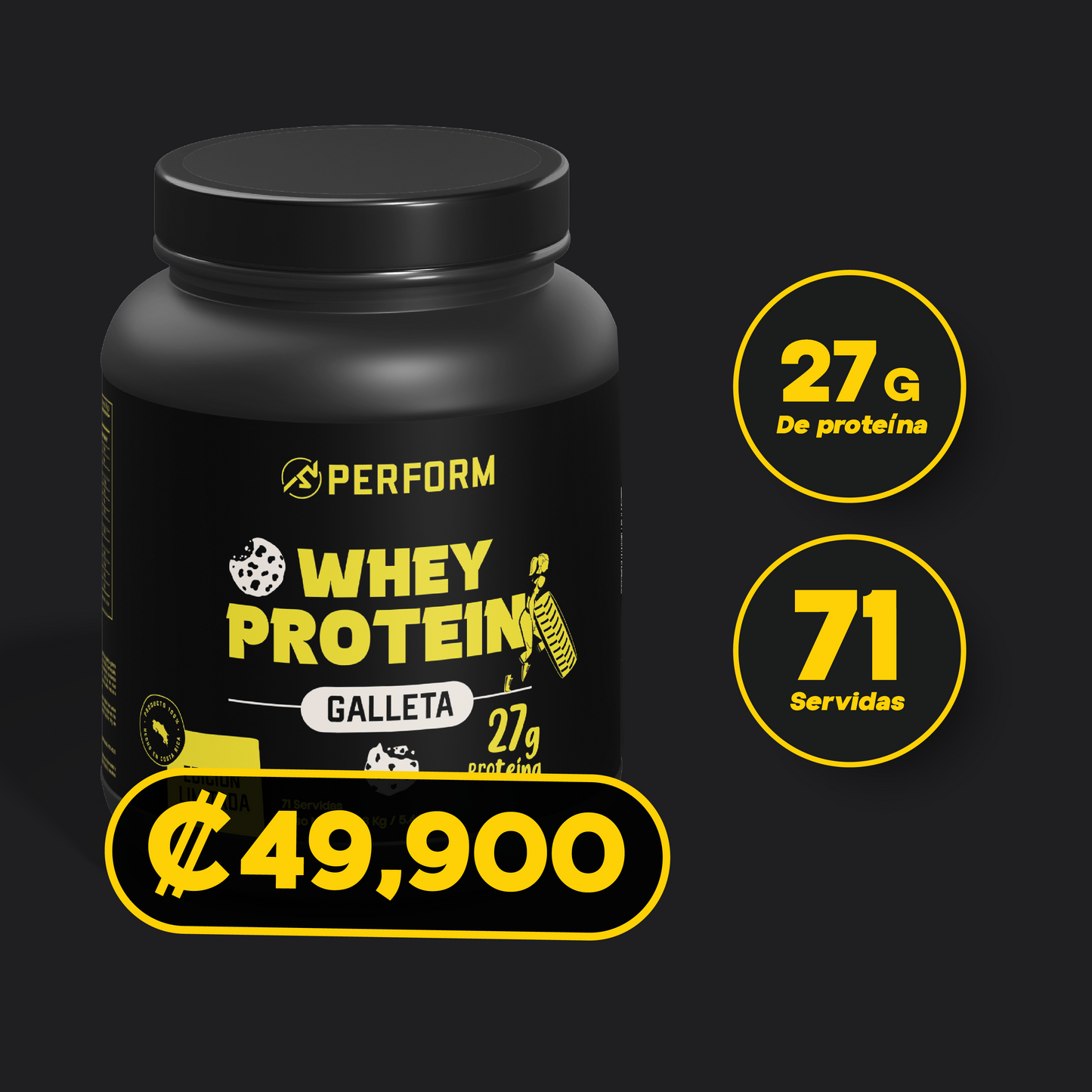Proteína en polvo sabor Galleta