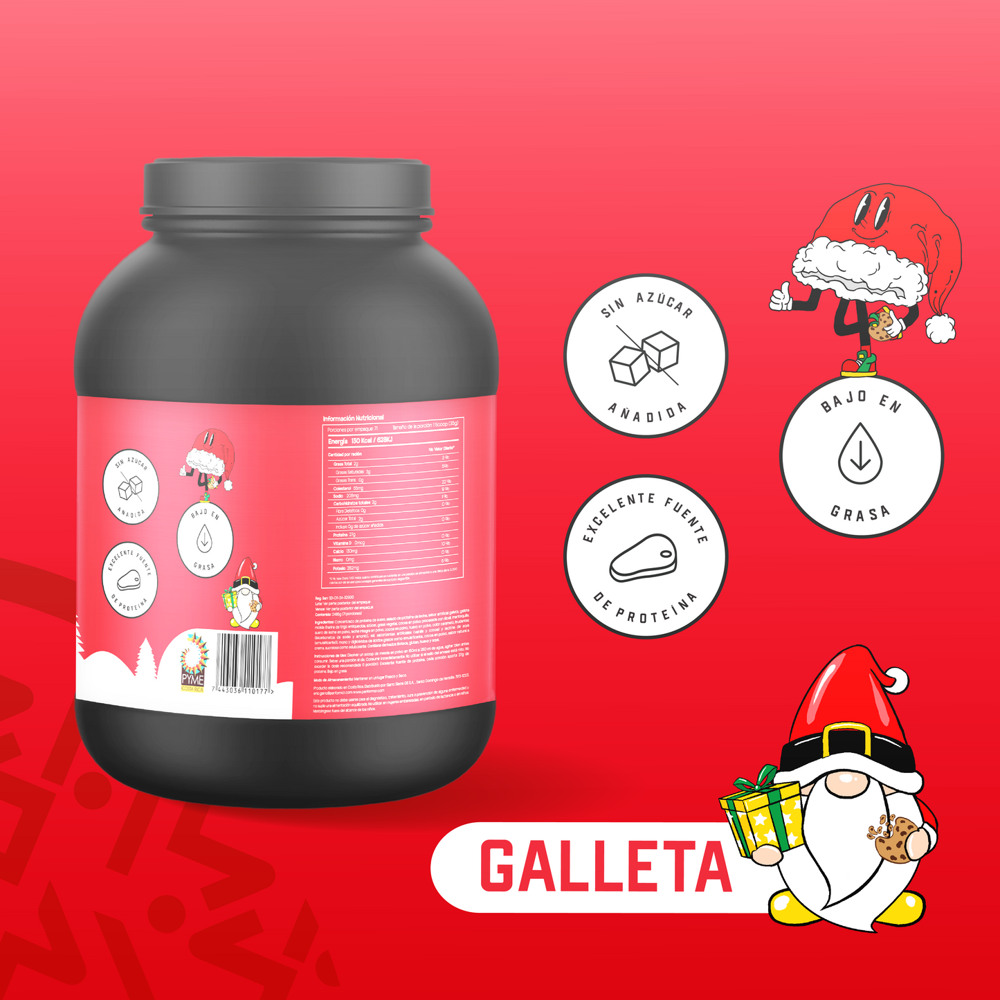 Proteína en polvo sabor Galleta